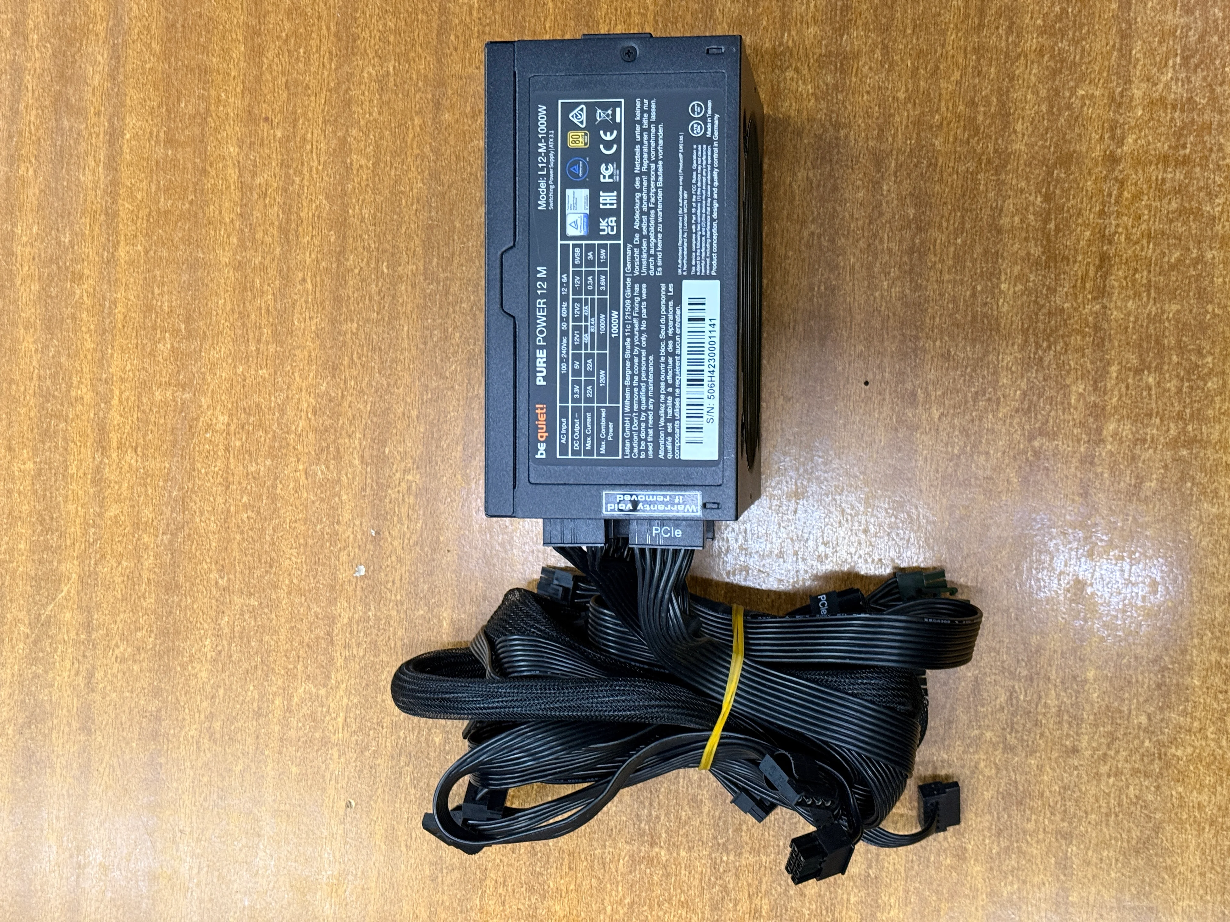be quiet! Pure Power 12M 1000W 80 Plus Gold Power Supply Unit – Nairobi Kenya image 1