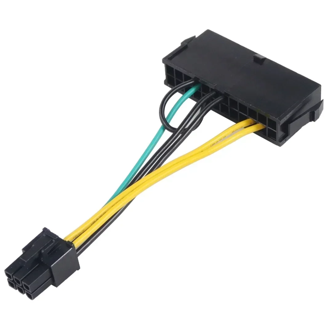 24-Pin to 6-Pin PSU Power Adapter Cable for Dell OEM PC – Nairobi Kenya image 1