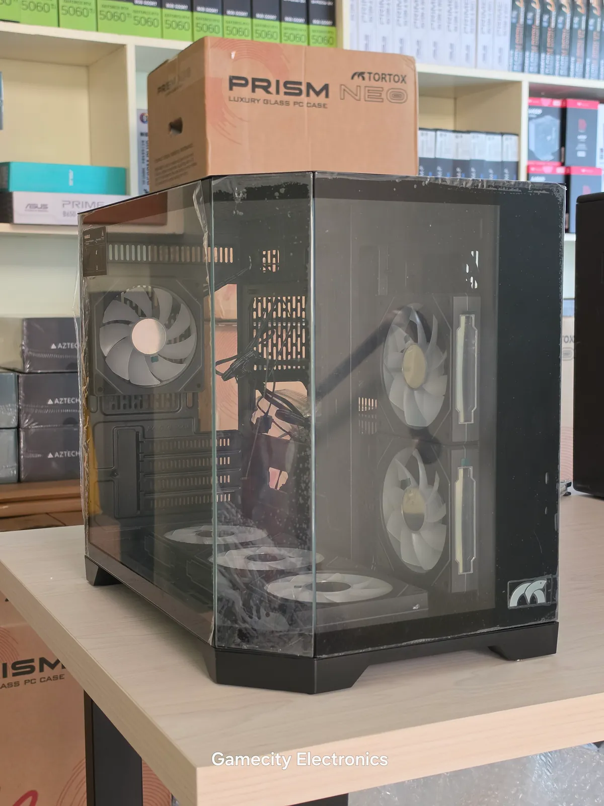 Tortox Prism Neo Mid Tower PC Case with 6 Pre-Installed ARGB Fans – Nairobi Kenya image 1