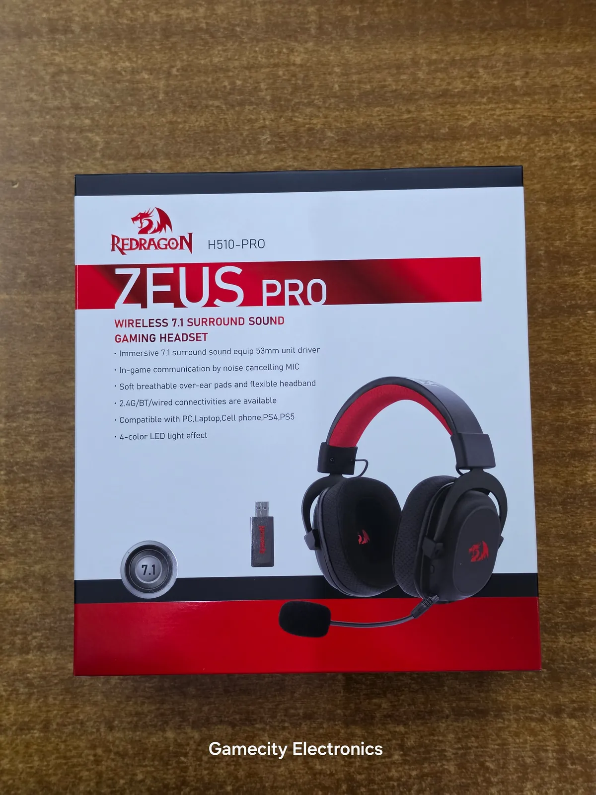 Redragon Zeus Pro H510 Wireless Gaming Headset 7.1 Surround 3-Mode Connectivity – Nairobi Kenya image 1