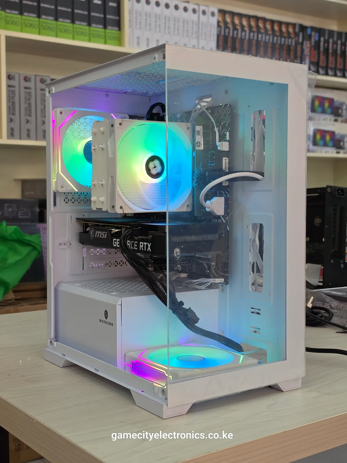 Mid-Range Gaming PC – Intel Core i5 14400F & MSI Ventus RTX 3060 12GB (Fishtank)– Kenya image 1