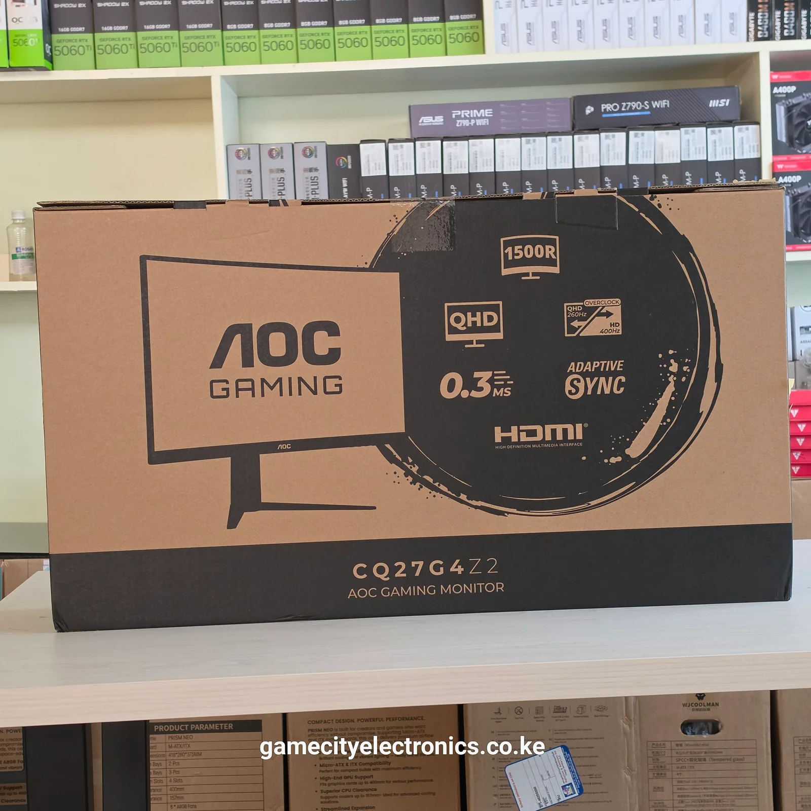 AOC CQ27G4Z2 27-Inch Curved QHD 260Hz Dual Mode Gaming Monitor image 1